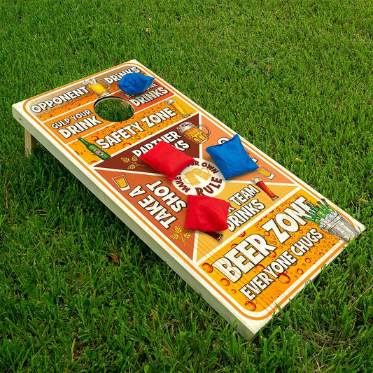 Beer Game - Cornhole Board Wrap - Set of 2 - Tampa Home & Garden Store