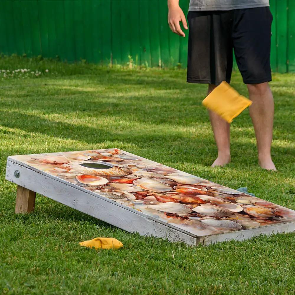 Shells Painting - Cornhole Board Wrap - Set of 2 - Tampa Home & Garden Store