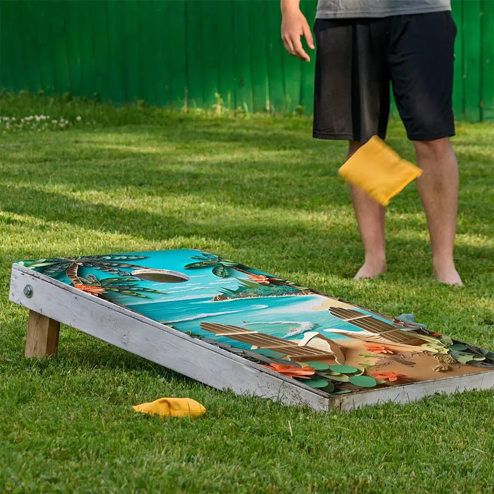 Beach Dreams - Cornhole Board Wrap - Set of 2 - Tampa Home & Garden Store