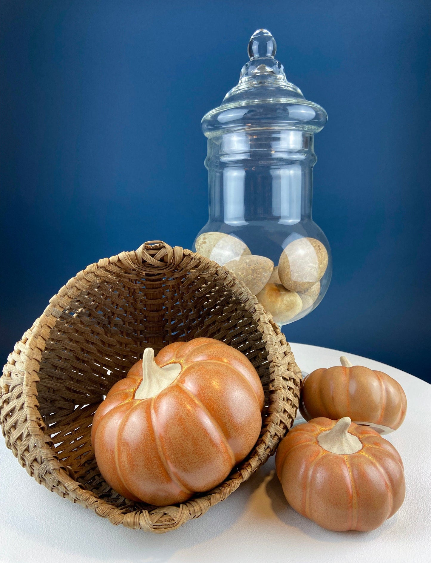 Extra Large Gourd or Pumpkin. 34-inch Tall Thanksgiving, Halloween, or Fall Home/Porch Decor. Store Display. Looks like Concrete.