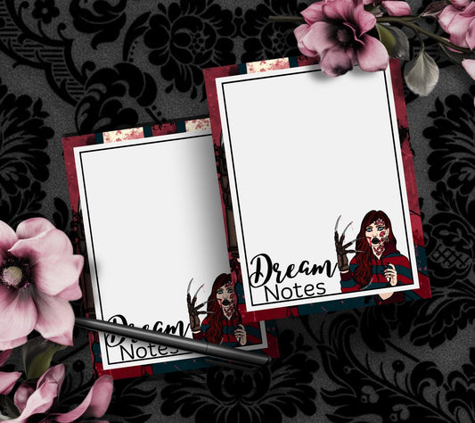 Horror Dream Notes Tear-Off Notepad – 50 Sheets, Nightmare-Inspired Stationery for Dream Journaling & Spooky Note-Taking - Tampa Home & Garden Store