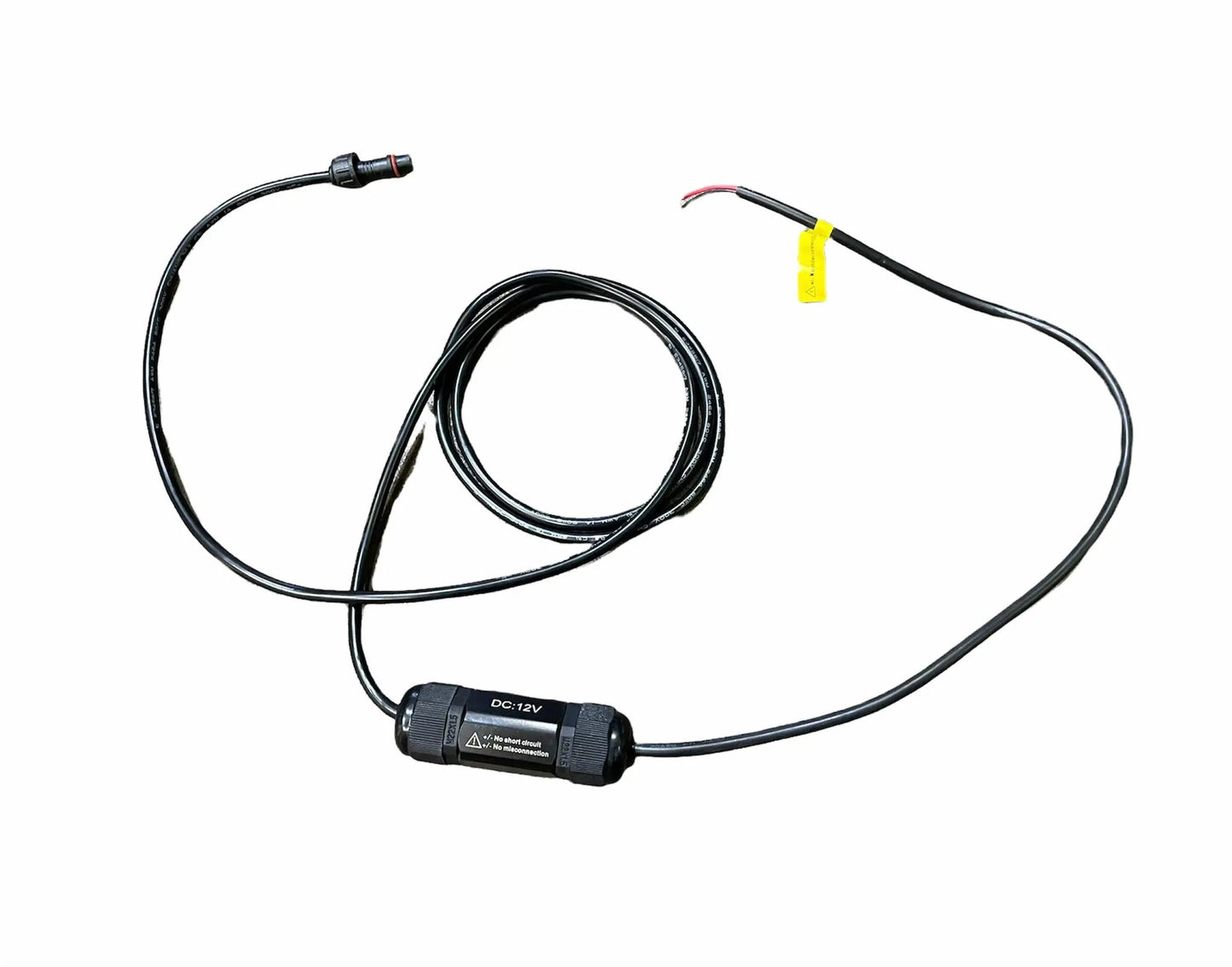 RGB LED Whip Wiring Harness Replacement by GGLighting, 12V DC inline connector, black cable on Tampa Home & Garden Store