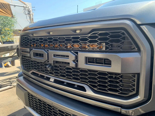 GGLighting 30in behind-grill light bar for 2nd Gen Ford Raptor amber LEDs on Tampa Home & Garden Store