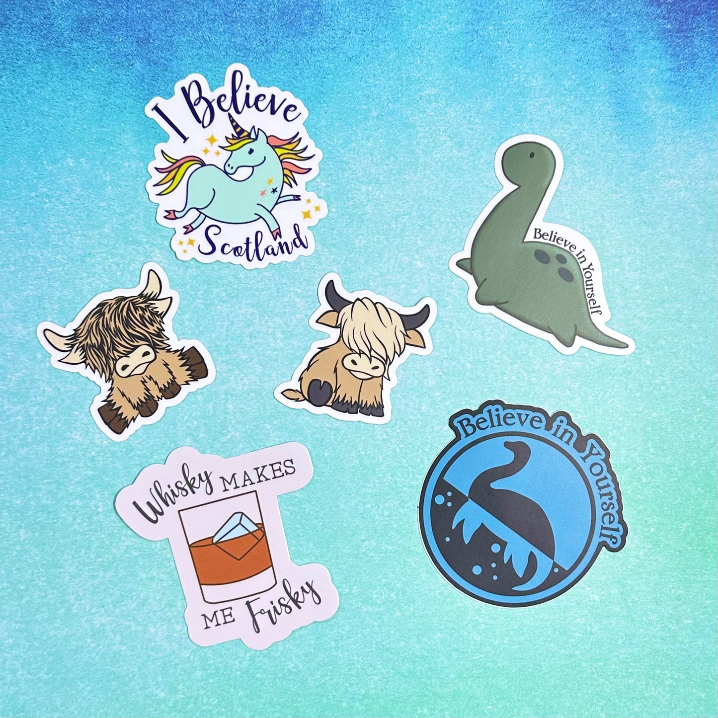 Autocollant mignon blond Highland Coo 2"