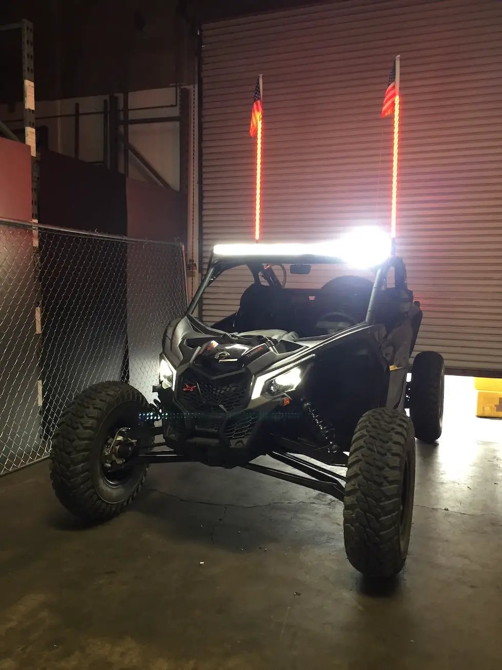 Can Am X3 50 Inch LED Bar Mount by GGLighting, black bolt-on UTV light bar for Can-Am X3 on Tampa Home & Garden Store