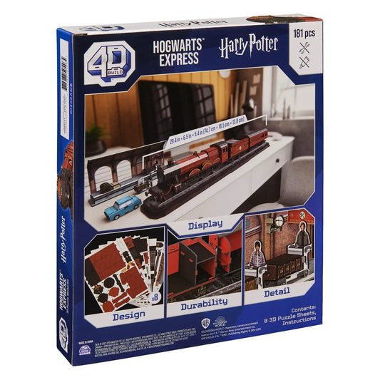 4D Build Harry Potter Hogwarts Express construction set, blue box, 181 pcs on Tampa Home & Garden Store