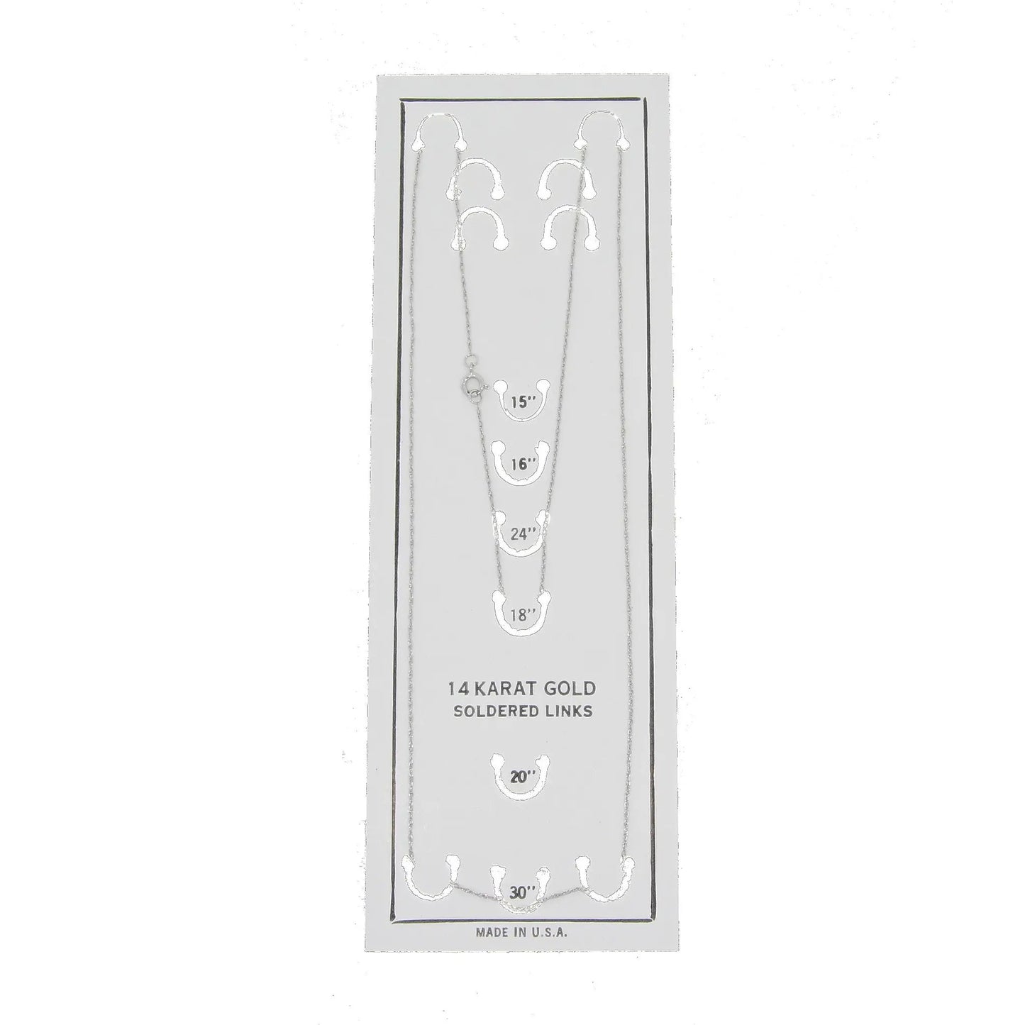 Womens chains 14KT White Gold - Tampa Home & Garden Store