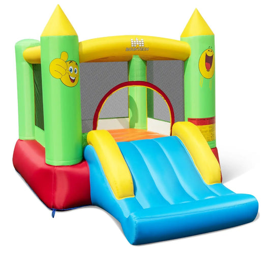 Inflatable Bounce House Kids Blow-up Bouncer with Slide without Blower - Tampa Home & Garden Store