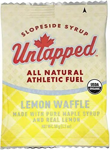 Untapped Lemon Waffle Energy Snack Bar yellow wrapper with Untapped logo USDA Organic on Tampa Home & Garden Store