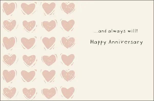 Notion Card I Still Do Anniversary Card, cream with pink hearts by The Country Christmas Loft on Tampa Home & Garden Store