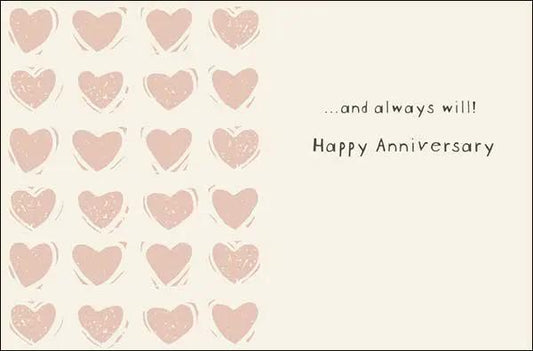 Notion Card I Still Do Anniversary Card, cream with pink hearts by The Country Christmas Loft on Tampa Home & Garden Store