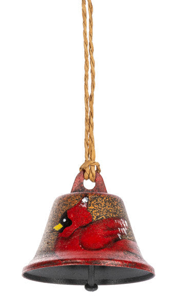 Adorno de campana con icono navideño - Cardenal