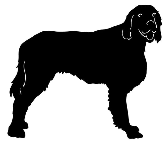 Irish Setter garden stake silhouette in solid black by Rustica Ornamentals Home & Garden on Tampa Home & Garden Store