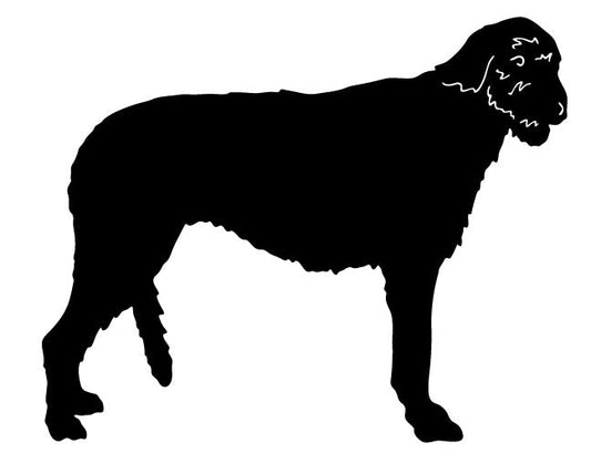 Irish Wolfhound garden stake silhouette in black by Rustica Ornamentals on Tampa Home & Garden Store