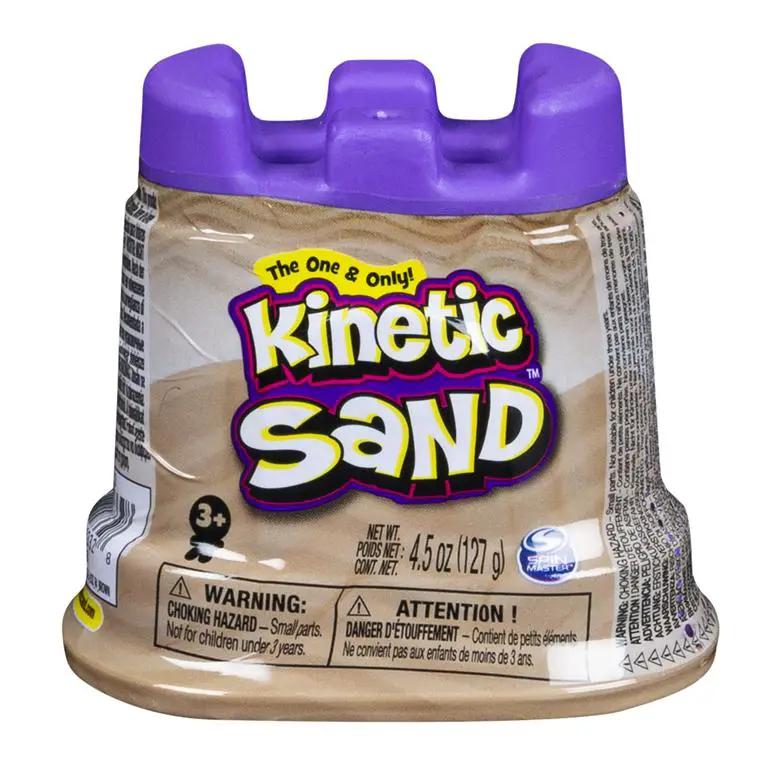 Kinetic Sand tan single container with purple top sand toy set packaging on Tampa Home & Garden Store