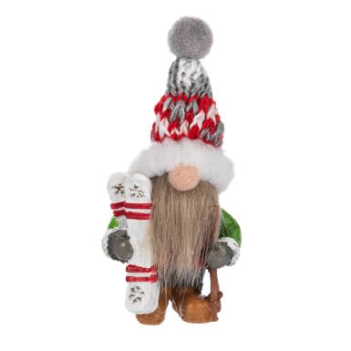 Figura de gnomo de bolsillo con un toque de nieve muy divertido