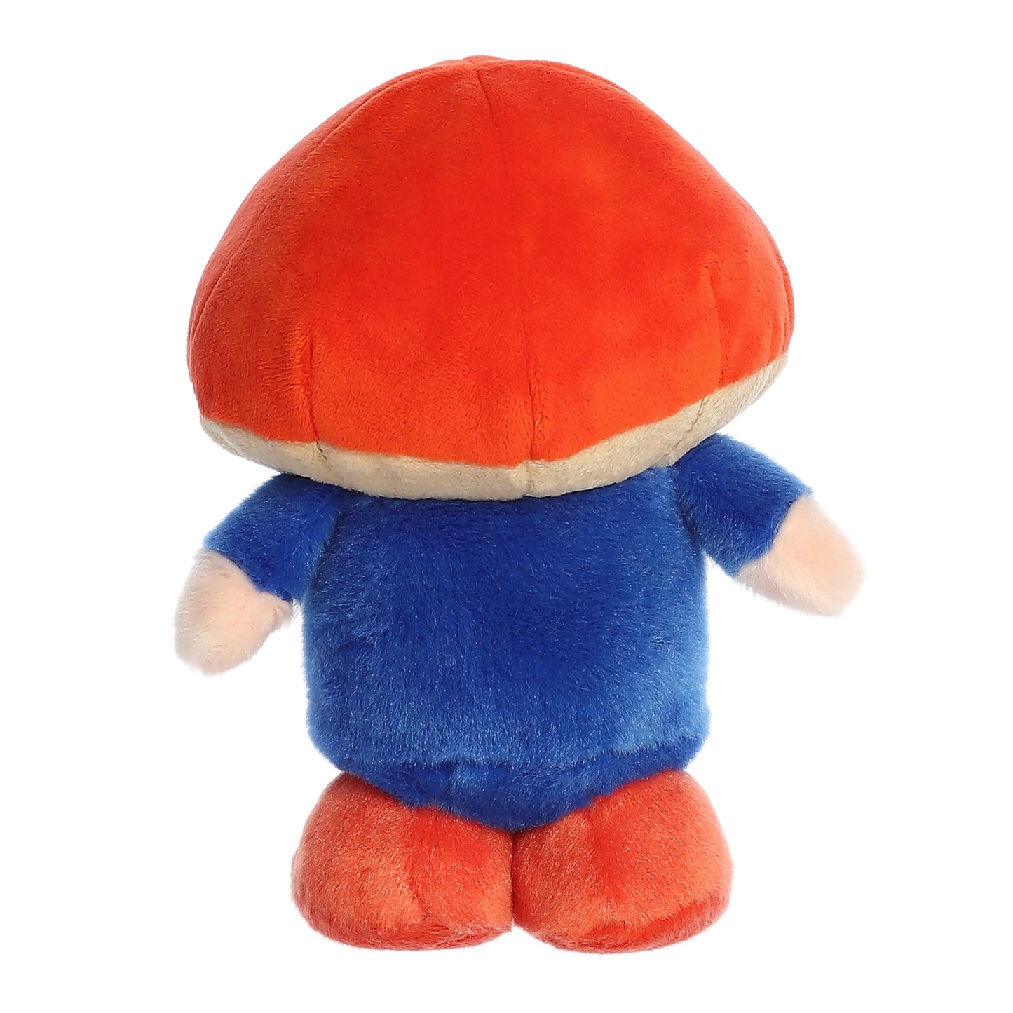 Gnomlinis mushroom gnome plush with red hat and blue robe on Tampa Home & Garden Store