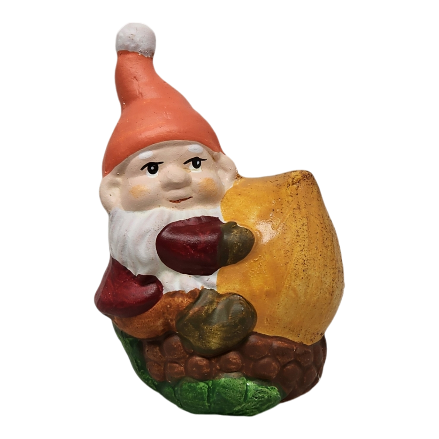 Gnome en terre cuite avec gland