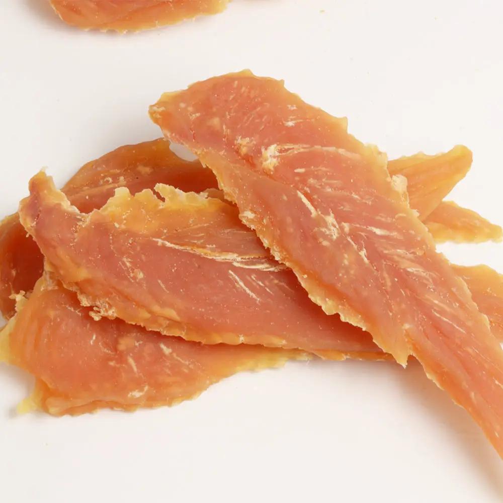 Jack PetPals handcrafted jerky chicken dog treats; sliced orange chicken strips on Tampa Home & Garden Store