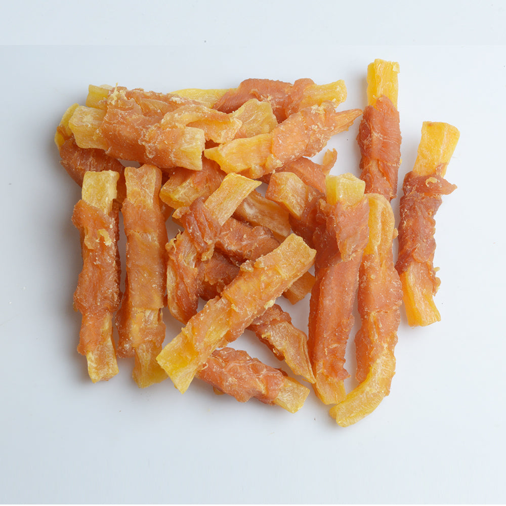 Premios para perros Jack PetPals Crafted Bite de pollo y batata (340 g)