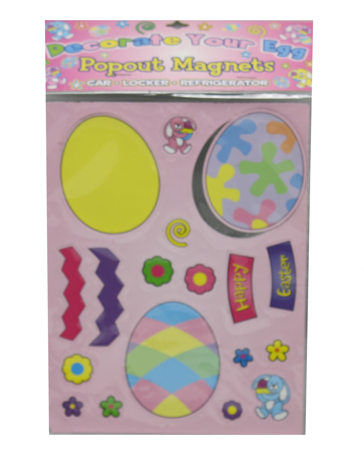 Hoja de imán desplegable de Pascua - Rosa