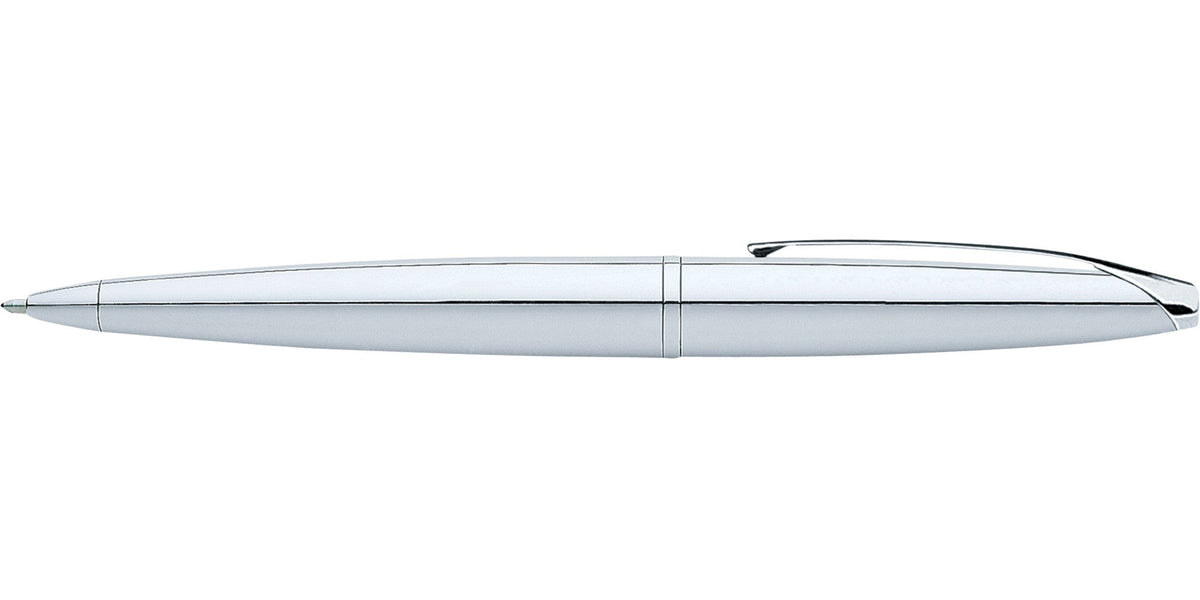 ATX Pure Chrome Ballpoint Pen by A.T. Cross, silver chrome finish with sleek clip on Tampa Home & Garden Store