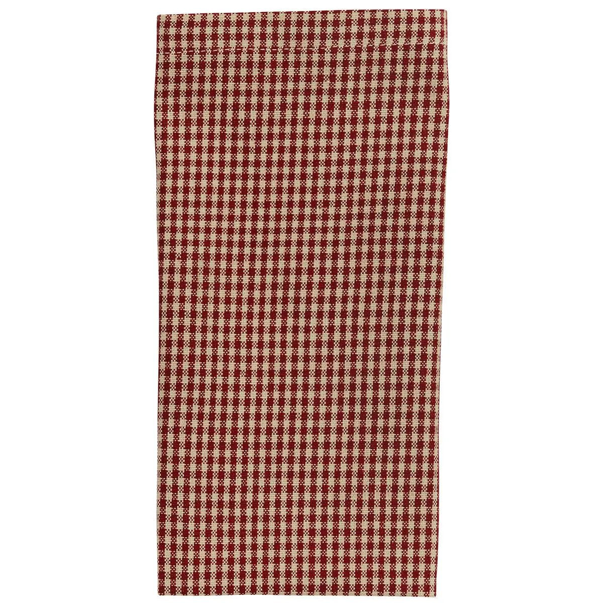 Napkin Christmas Memories red and cream check cloth napkin by The Country Christmas Loft on Tampa Home & Garden Store