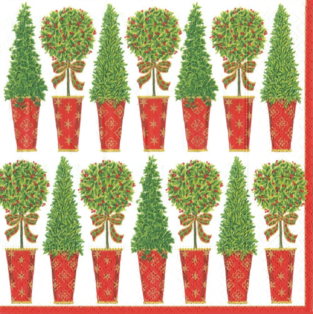 Serviette de table Topiary Stripe (Ivoire)