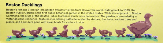 Mini Building Blocks Make Way for Ducklings construction set with brown ducks on Tampa Home & Garden Store