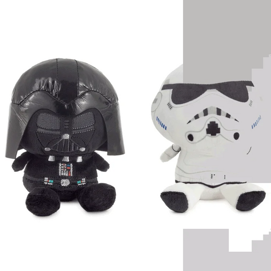 Darth Vader and Stormtrooper plush duo 2-pack, black and white by The Country Christmas Loft on Tampa Home & Garden Store