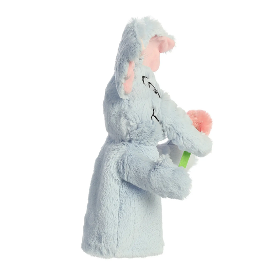 Dr Seuss Horton hand puppet, 13 in plush with light blue fur and pink ears on Tampa Home & Garden Store