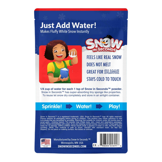 Snow in Seconds - Small - Makes 1 Gallon - Tampa Home & Garden Store