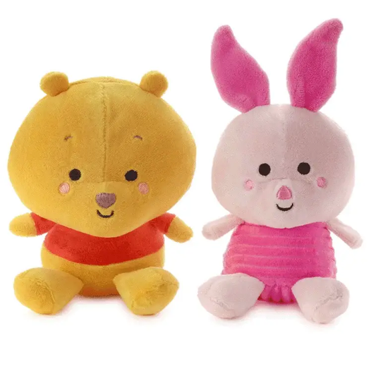 Better Together Winnie the Pooh and Piglet plush duo; Pooh in red shirt beside Piglet on Tampa Home & Garden Store