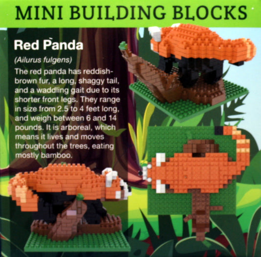 Minibloques de construcción - Panda rojo