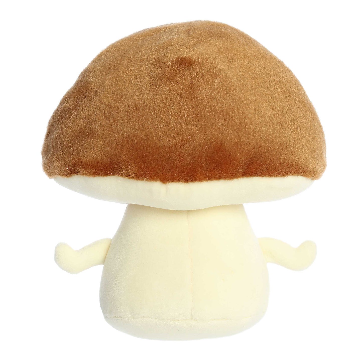 Just Sayin' Shiitake Happens plush mushroom toy brown cap cream stem soft plush on Tampa Home & Garden Store