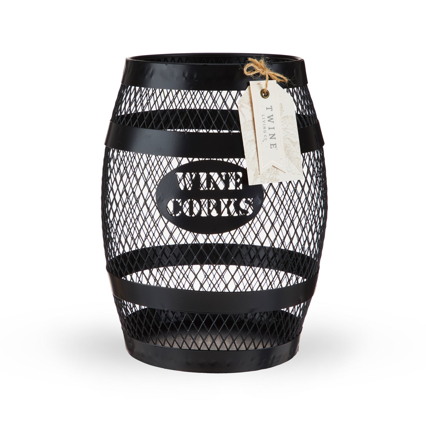 Modern Metal Barrel Cork Holder and Home Decor