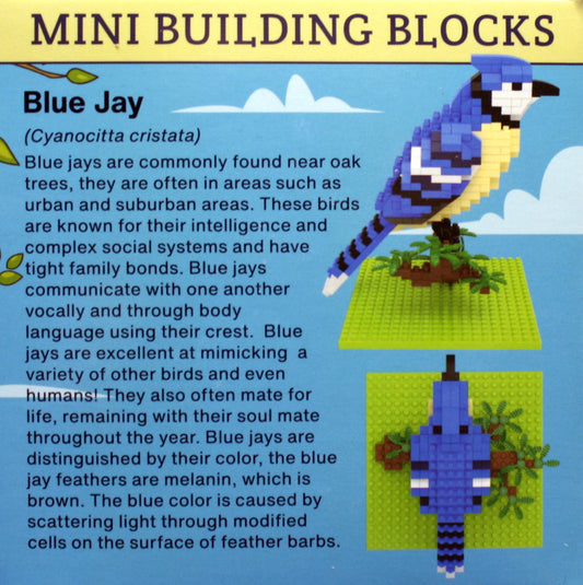 Mini blocs de construction - Geai bleu