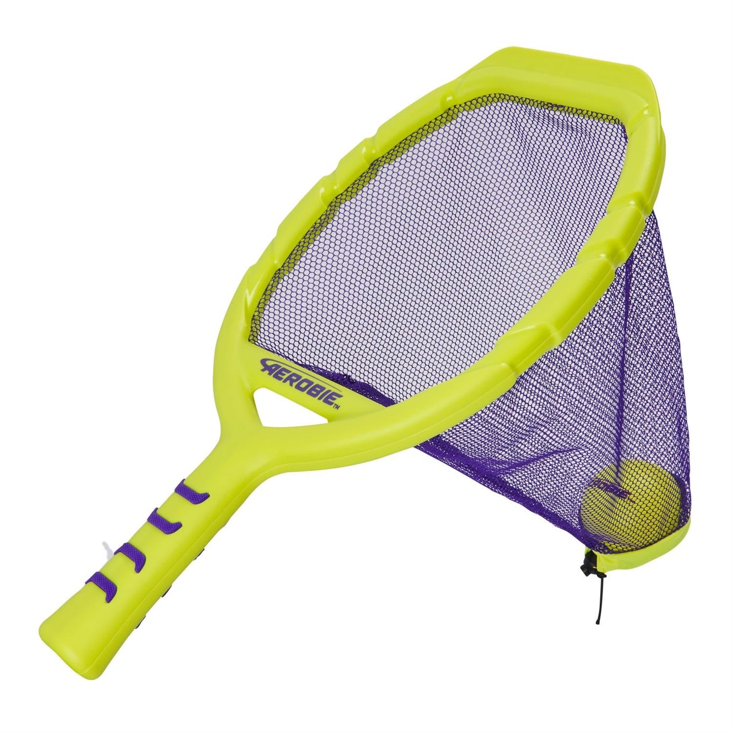 Aerobie Flingo Catch outdoor throwing set neon yellow frame purple mesh net ball included on Tampa Home & Garden Store