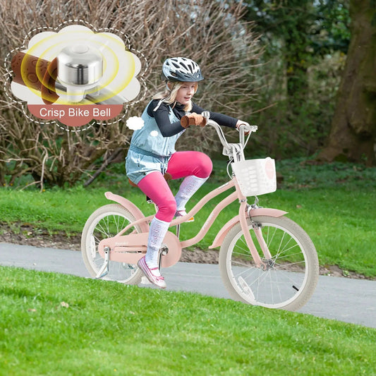 Kids bicycle DirectDeals pink with front handbrake and rear coaster brake on Tampa Home & Garden Store