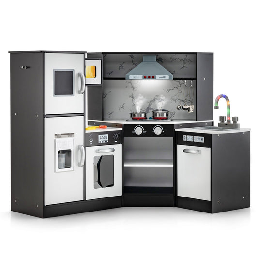 Kids Corner Pretend Kitchen Playset with Separated Washing Basin - Tampa Home & Garden Store