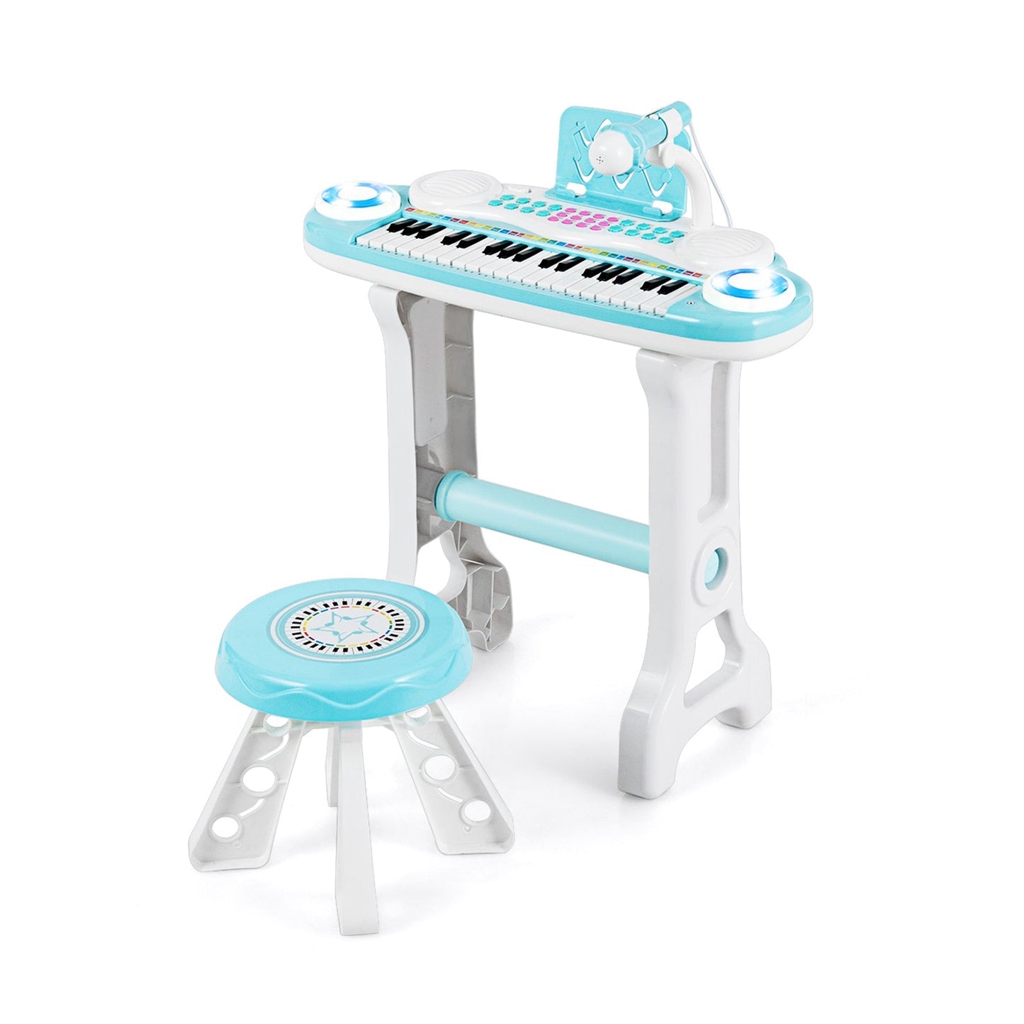 37-key Kids Electronic Piano Keyboard Playset-Pink