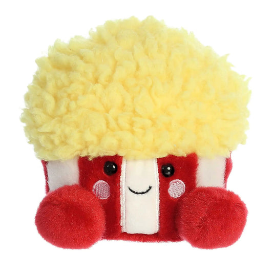 Butters Popcorn Palm Pal plush by The Country Christmas Loft with yellow fluffy hair red coat on Tampa Home & Garden Store
