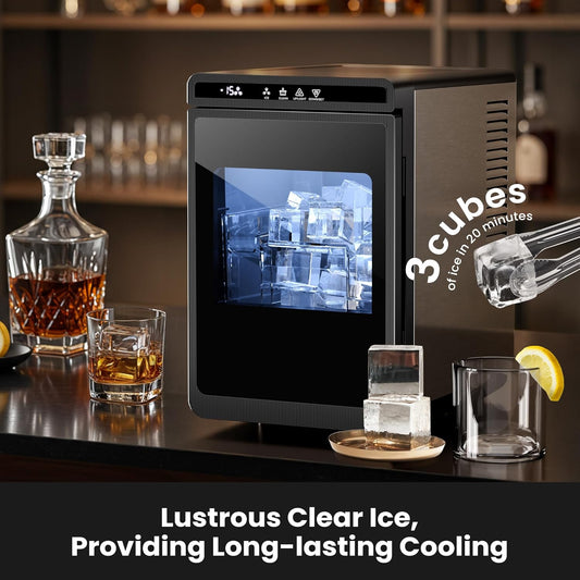 Máquina para hacer cubitos de hielo cuadrados transparentes Kismile 58003RIM0