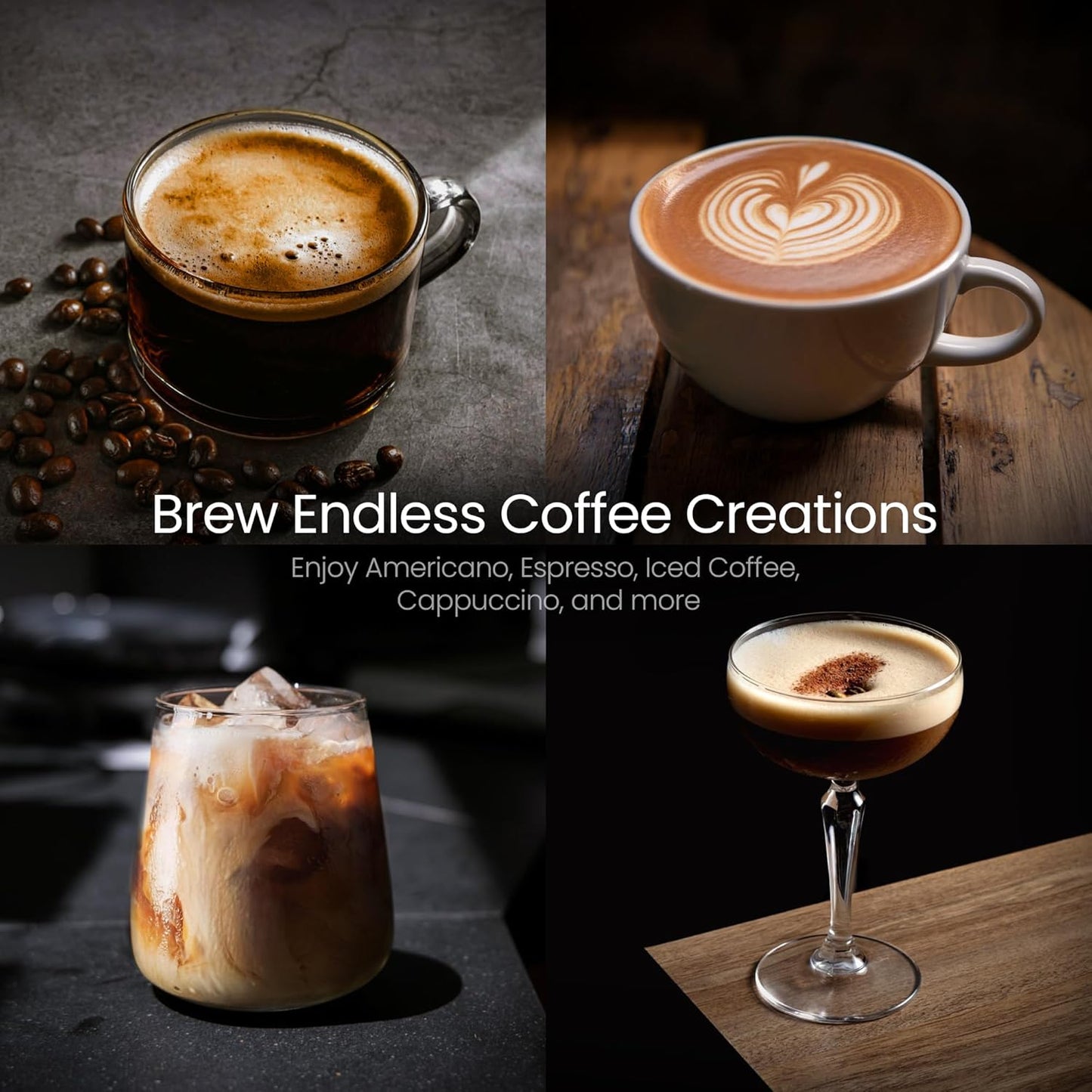 Cafetera expreso Kismile de 20 bares con vaporizador de leche CM8032