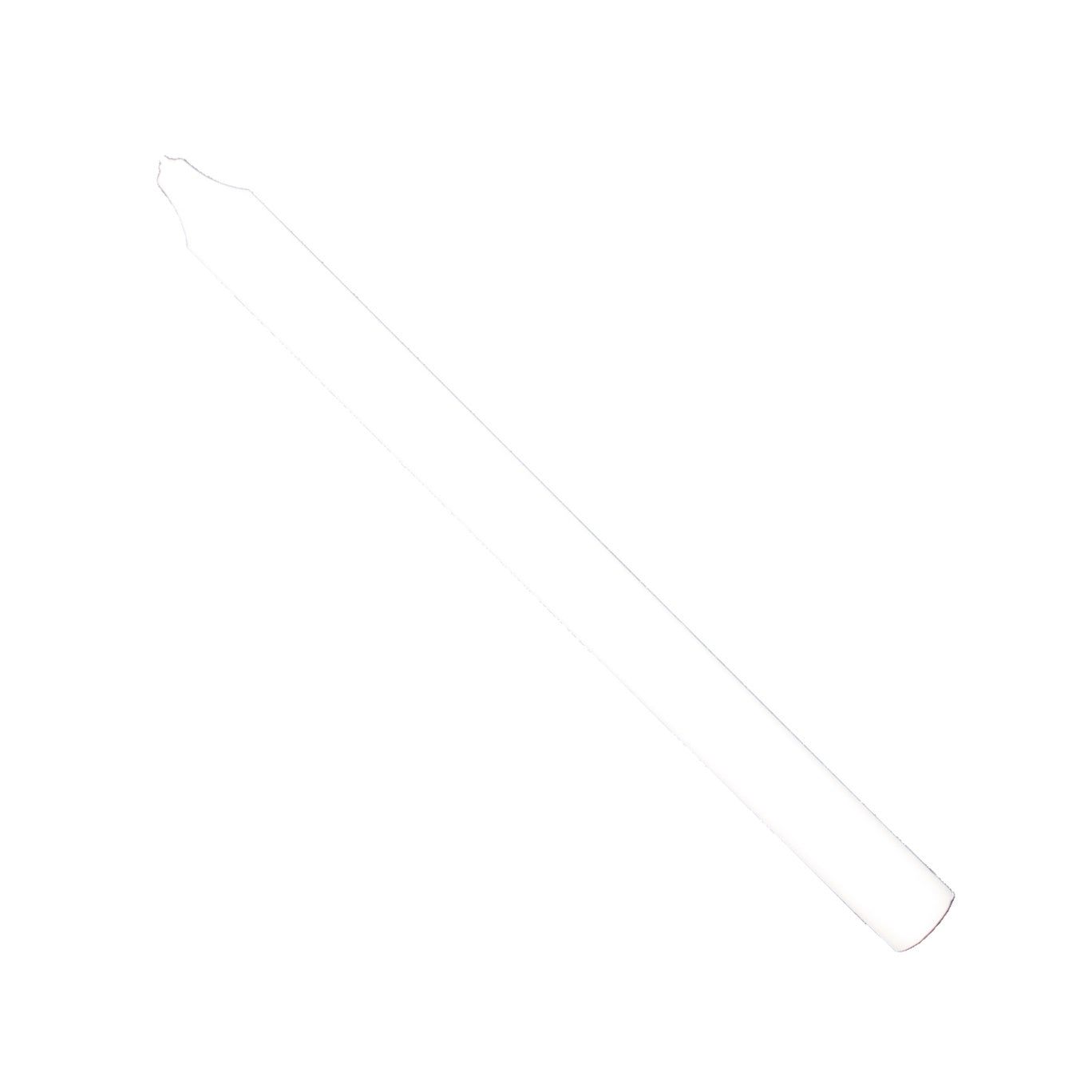 Vela cónica rústica para cena - 30 cm, color blanco