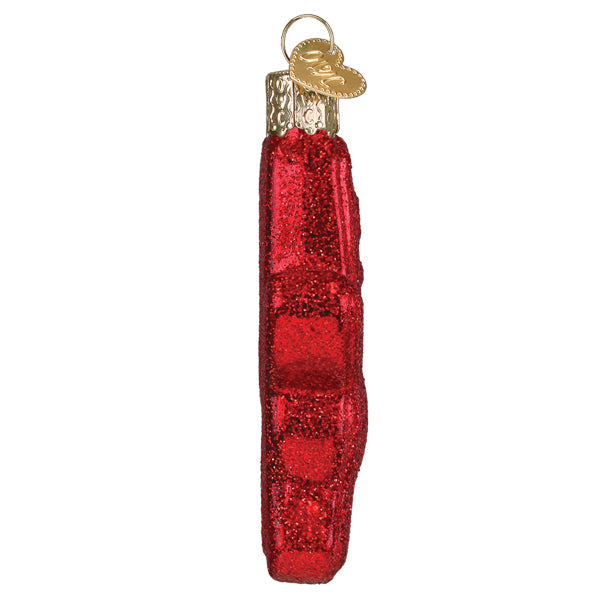 Sour Patch Kid Candy Glass Ornament glittery red candy glass Christmas ornament on Tampa Home & Garden Store