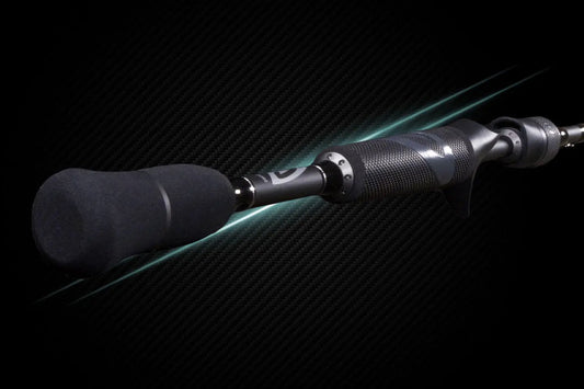 Denali fishing rod with black textured grip and silver reel seat on Tampa Home & Garden Store