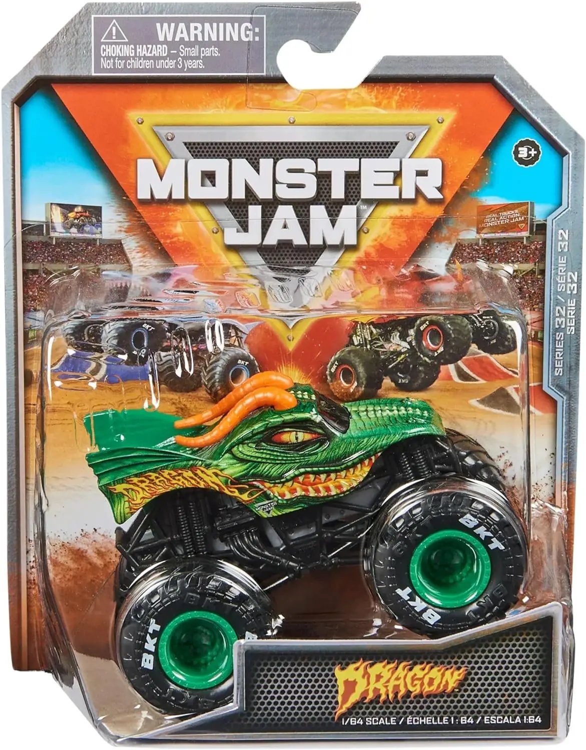 Monster Jam 1:64 die-cast dragon monster truck with green dragon graphic on Tampa Home & Garden Store