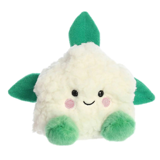 Kelly Cauliflower Palm Pal plush with white body and green leaves by The Country Christmas Loft on Tampa Home & Garden Store