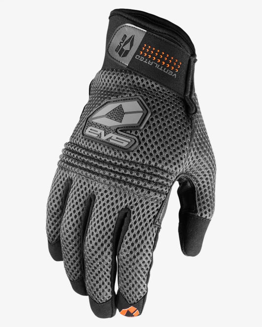 Laguna Air Street Glove breathable leather palm EVS Sports gray and black motorcycle glove on Tampa Home & Garden Store